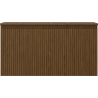 Mexen Rivel 90 cm Under-Sink Bathroom Cabinet with Countertop, 1 Drawer, Grooved, Walnut - 91A20-09047-1-BFC86