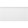 Mexen Rivel bathroom cabinet for 100 cm countertop with top, 1 drawer, grooved, matte white - 91A20-10047-1-BFC01