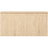 Mexen Rivel bathroom cabinet for under sink 100 cm with countertop, 1 drawer, fluted, oak - 91A20-10047-1-BFC81