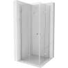 Mexen Lima Duo folding shower cubicle 100 x 100 cm, Transparent, Chrome - 856-100-100-02-00