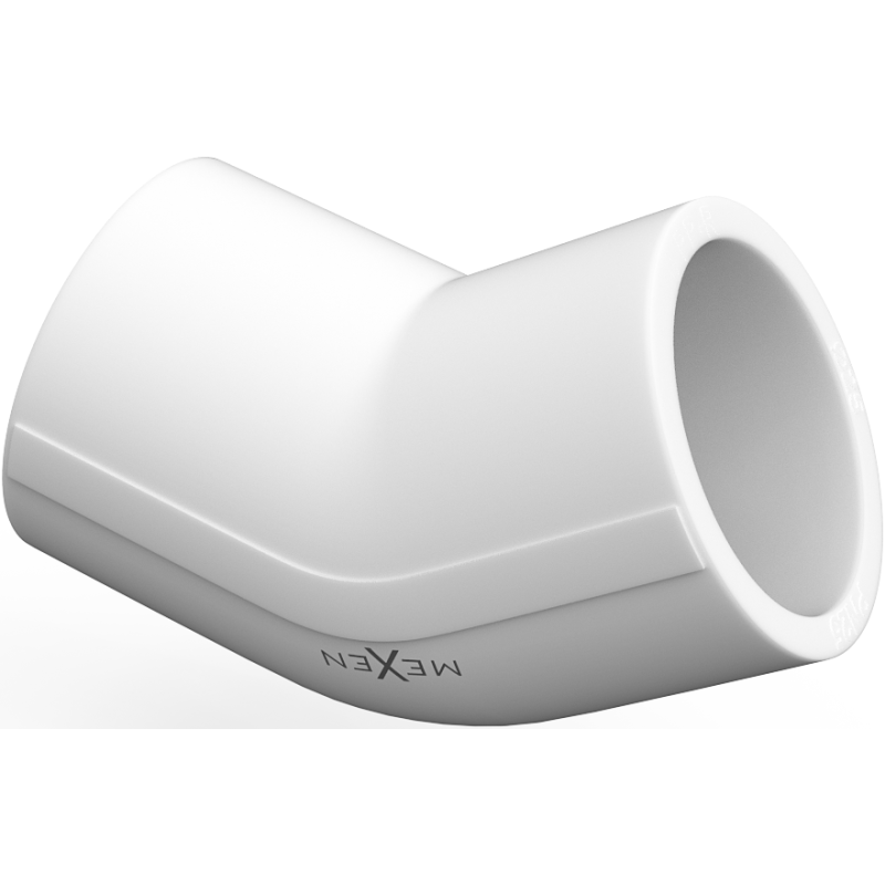 Mexen PPR welded 45° elbow for PPR pipes 63 x 63, PN20 - W97337-6363-00