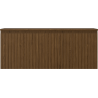 Mexen Rivel bathroom cabinet under the sink 120 cm with countertop, 1 drawer, fluted, walnut - 91A20-12047-1-BFC86