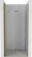 Mexen Lima folding shower door 70 cm, Transparent, Gold - 856-070-000-50-00