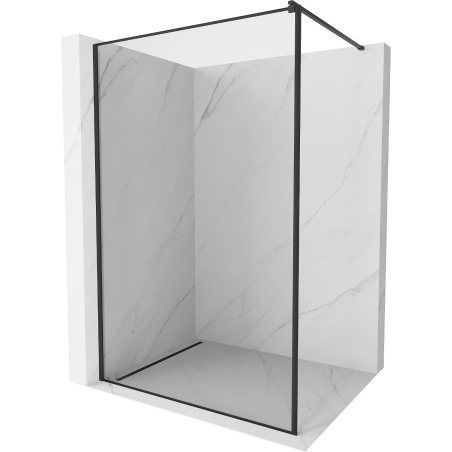 Mexen Kioto Walk-in Shower Wall 100 x 200 cm, Black Pattern 8 mm, Black - 800-100-101-70-70