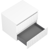 Mexen Rivel bathroom cabinet under sink 60 cm with countertop, 2 drawers, grooved, matte white - 91A20-06047-2-BFFC01