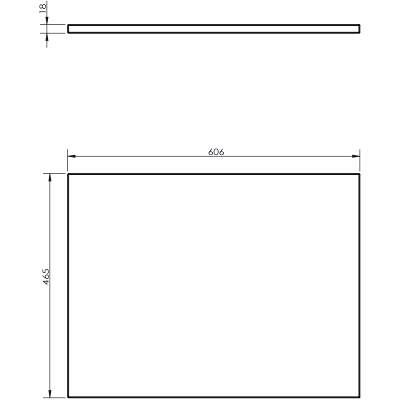 Mexen Rivel 60 cm Under-Sink Bathroom Cabinet with Countertop, 2 Drawers, Fluted, Matte Grey - 91A20-06047-2-BFFC62