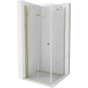 Mexen Lima Folding Shower Enclosure 70 x 70 cm, Transparent, Gold - 856-070-070-50-00