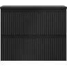 Mexen Rivel bathroom cabinet for washbasin 60 cm with countertop, 2 drawers, fluted, black matt - 91A20-06047-2-BFFC71