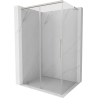 Mexen Rox L Sliding Shower Cabin 95 x 80 cm, Transparent, Brushed Nickel - 8C2L-095-080-97-00