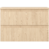 Mexen Rivel 70 cm Bathroom Cabinet with Countertop, 2 Drawers, Fluted, Oak - 91A20-07047-2-BFFC81
