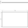 Mexen Rivel bathroom cabinet under sink 80 cm with countertop, 2 drawers, fluted, matte graphite - 91A20-08047-2-BFFC66