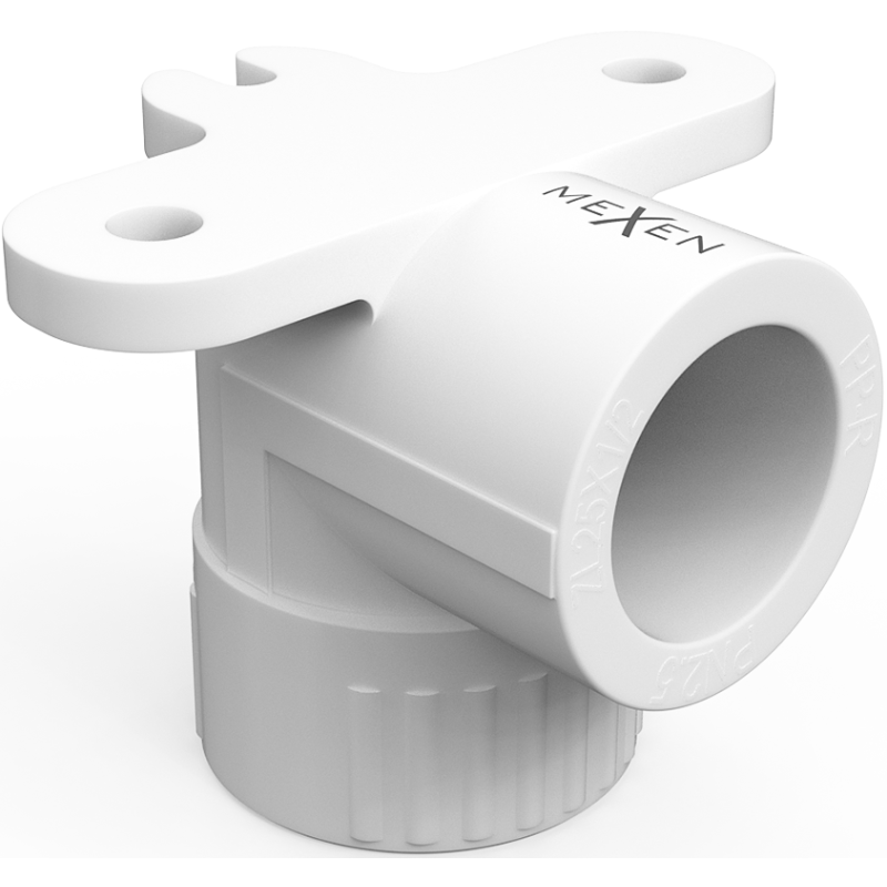 Mexen PPR elbow with welded bracket for PPR pipes 20 x 3/4 FF - W97340-2034F-00