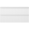 Mexen Rivel 90 cm under-sink bathroom cabinet with countertop, 2 drawers, grooved, matte white - 91A20-09047-2-BFFC01