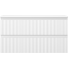 Mexen Rivel bathroom cabinet under-sink 90 cm with countertop, 2 drawers, grooved, white matte - 91A20-09047-2-BFFC01