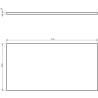 Mexen Rivel bathroom cabinet under the sink 90 cm with countertop, 2 drawers, fluted, walnut - 91A20-09047-2-BFFC86