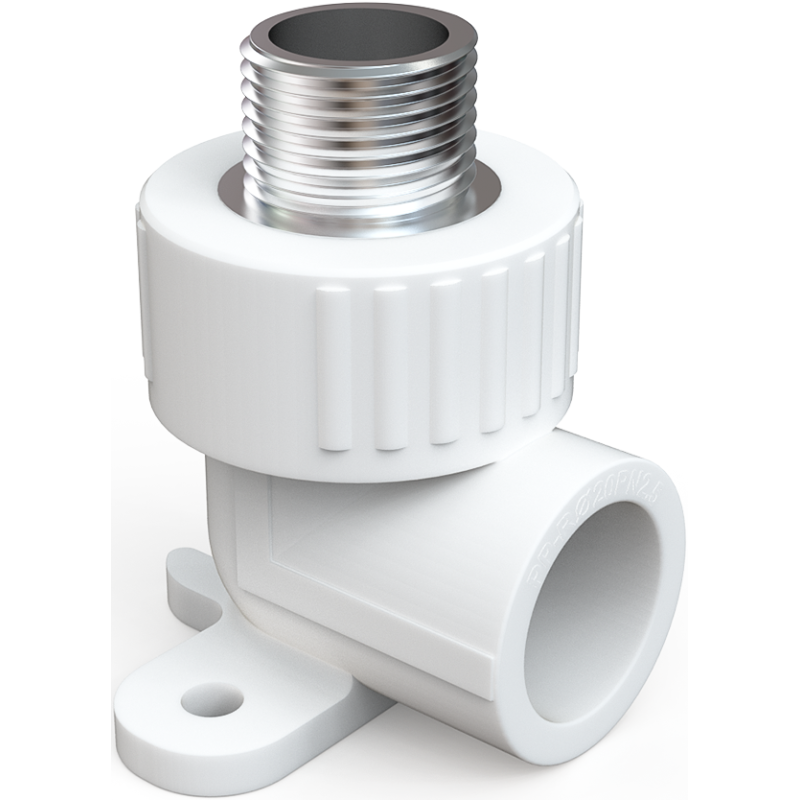 Mexen PPR elbow with hanger welded to PPR pipes 25 x 3/4 M - W97341-2534M-00