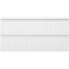 Mexen Rivel bathroom cabinet 100 cm with countertop, 2 drawers, grooved, matte white - 91A20-10047-2-BFFC01