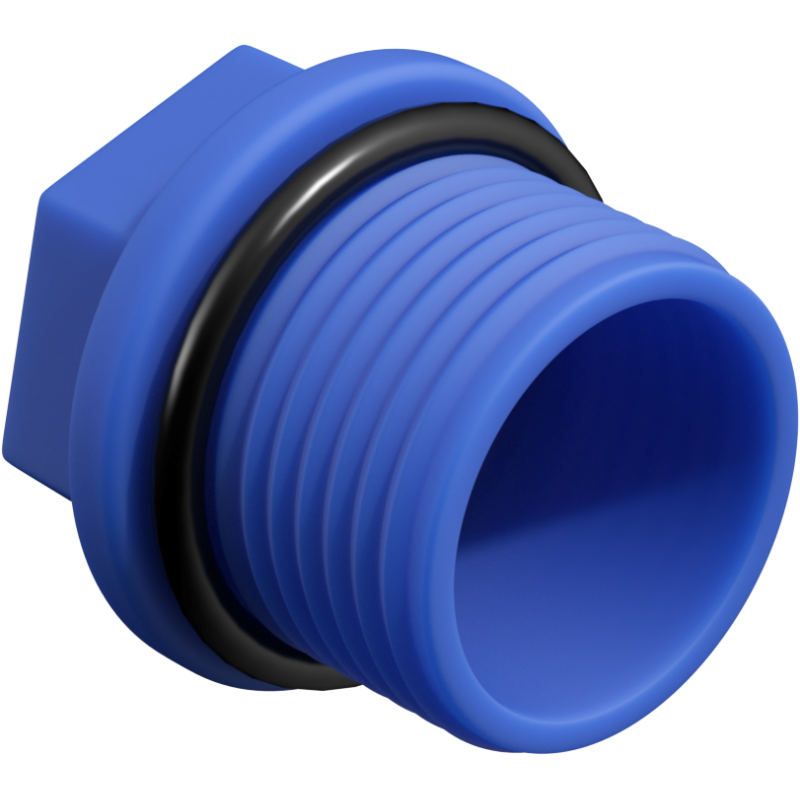 Mexen PPR short cap for test 1 GZ blue - W97343-10-00