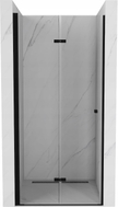 Mexen Lima folding shower doors 120 cm, transparent, black - 856-120-000-70-00