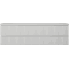 Mexen Rivel 160 cm Bathroom Cabinet with Countertop, 2 Drawers, Grooved, Matte Gray - 91A20-16047-2-BFFC62