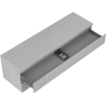 Mexen Rivel bathroom cabinet under the sink 160 cm with countertop, 2 drawers, grooved, matte gray - 91A20-16047-2-BFFC62
