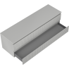 Mexen Rivel bathroom cabinet under the sink 160 cm with countertop, 2 drawers, grooved, matte gray - 91A20-16047-2-BFFC62