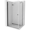 Mexen Lima folding shower cubicle 70 x 100 cm, Transparent, Black - 856-070-100-70-00
