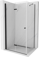 Mexen Lima folding shower cubicle 80 x 100 cm, Transparent, Black - 856-080-100-70-00