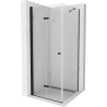 Mexen Lima folding shower enclosure 100 x 100 cm, transparent, black - 856-100-100-70-00