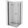 Mexen Lima Duo folding shower cabin 90 x 90 cm, transparent, black - 856-090-090-70-00-02