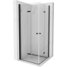 Mexen Lima Duo folding shower cubicle 90 x 90 cm, Transparent, Black - 856-090-090-70-00-02