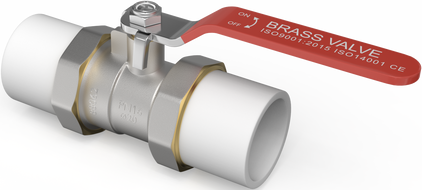 Mexen PPR ball valve with PP union connections welded for PPR pipes 50 x 50 - W97350-50-00