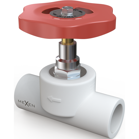 Mexen PPR welded globe valve for PPR pipes 63 x 63 - W97352-63-00