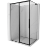 Mexen Rox L sliding left shower cabin 105 x 90 cm, black frame, black - 8C2L-105-090-70-70-L