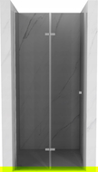 Mexen Lima folding shower door 70 cm, Graphite, Chrome - 856-070-000-01-40