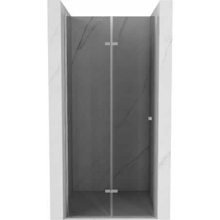 Mexen Lima folding shower door 90 cm, Graphite, Chrome - 856-090-000-01-40