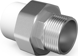 Mexen PPR Welded Sleeve Connector for PPR Pipes 25 x 3/4 M - W97356-2534M-00