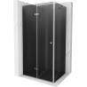 Mexen Lima folding shower cubicle 100 x 120 cm, Graphite, Chrome - 856-100-120-01-40
