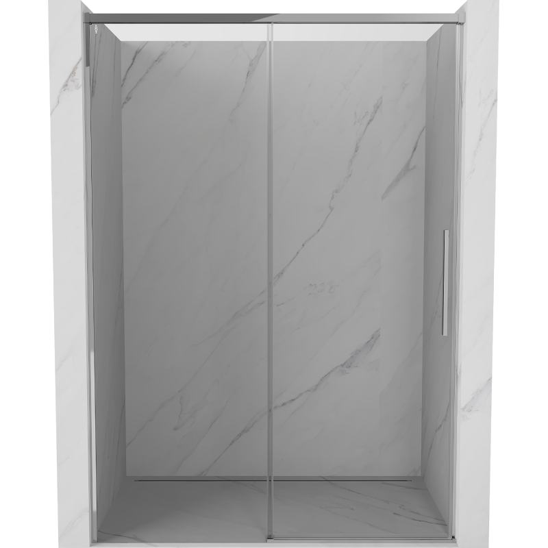 Mexen Rox 160 cm Sliding Shower Door, Transparent, Chrome - 8C2-160-000-01-00