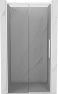 Mexen Rox sliding shower door 120 cm, transparent, white - 8C2-120-000-20-00