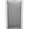 Mexen Rox sliding shower doors 125 cm, transparent, gold - 8C2-125-000-50-00
