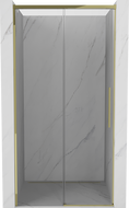 Mexen Rox sliding shower doors 130 cm, transparent, gold - 8C2-130-000-50-00