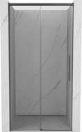 Mexen Rox sliding shower door 100 cm, transparent, brushed gun gray - 8C2-100-000-66-00