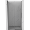 Mexen Rox sliding shower door 110 cm, transparent, brushed gun gray - 8C2-110-000-66-00