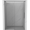 Mexen Rox sliding shower doors 155 cm, transparent, gun gray brushed - 8C2-155-000-66-00