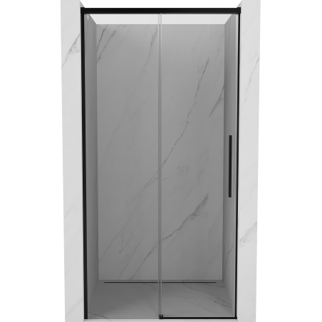 Mexen Rox sliding shower door 115 cm, transparent, black - 8C2-115-000-70-00
