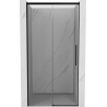 Mexen Rox sliding shower door 130 cm, transparent, black - 8C2-130-000-70-00
