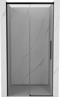 Mexen Rox sliding shower door 130 cm, transparent, black - 8C2-130-000-70-00