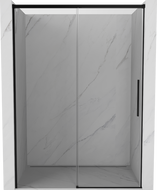 Mexen Rox sliding shower door 155 cm, transparent, black - 8C2-155-000-70-00