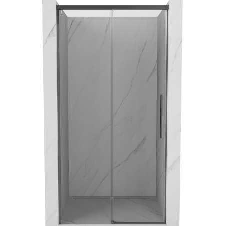 Mexen Rox 130 cm Sliding Shower Door, Transparent, Gun Metal - 8C2-130-000-95-00